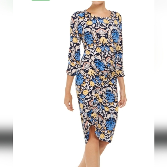 INC International Concepts Dresses & Skirts - INC Concepts Womens Smocked Asymetrical Floral Dress SZ XL